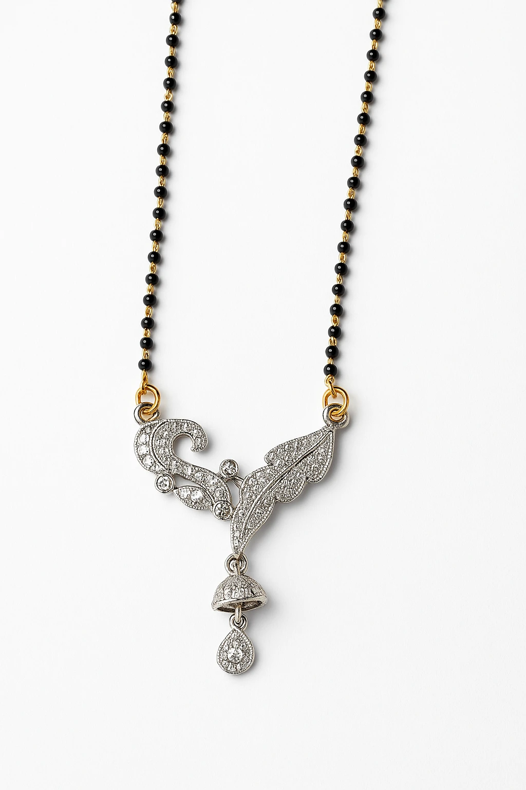 Leaf with Jhumka Design Artificial Mangalsutra