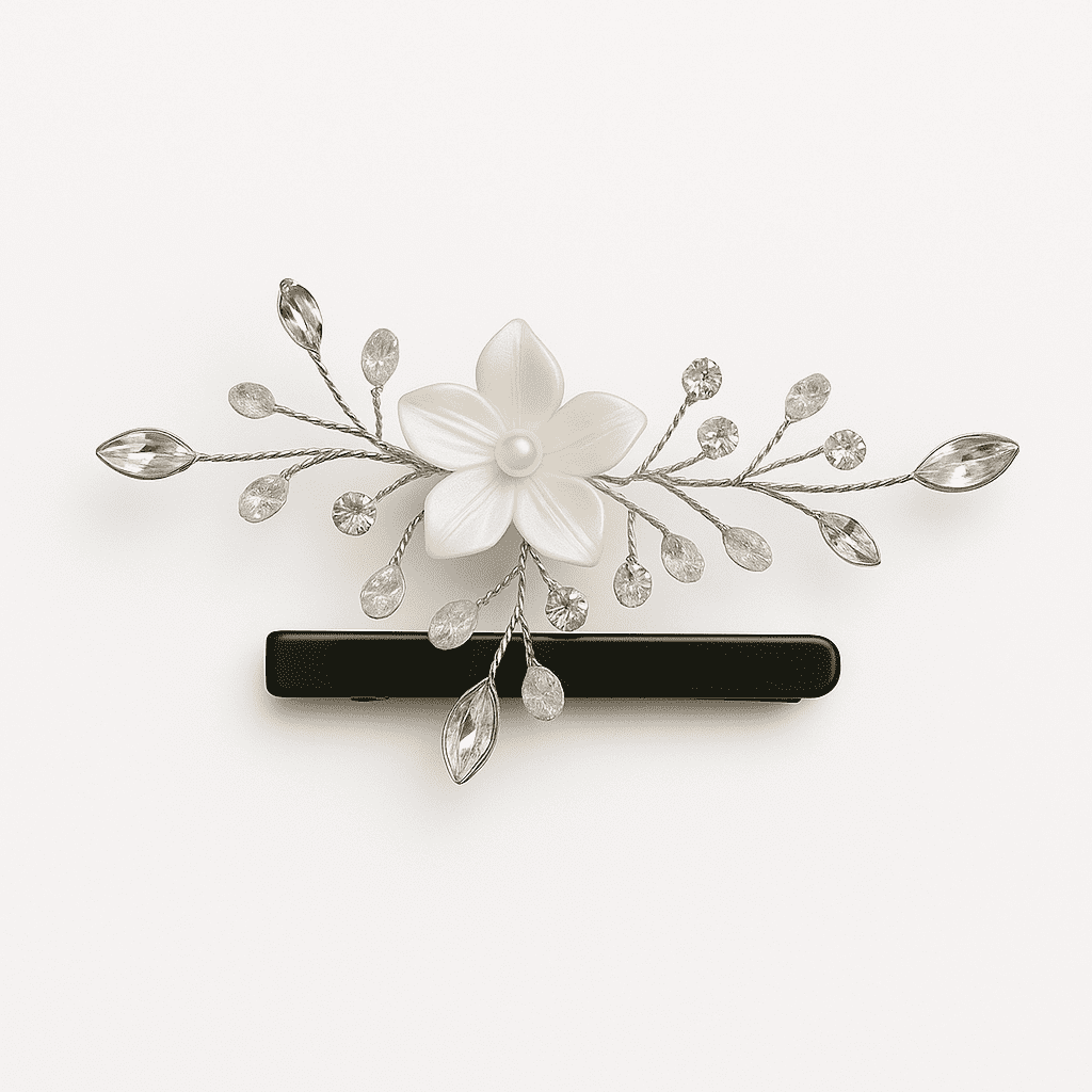 Crystal Flower Hair Clip